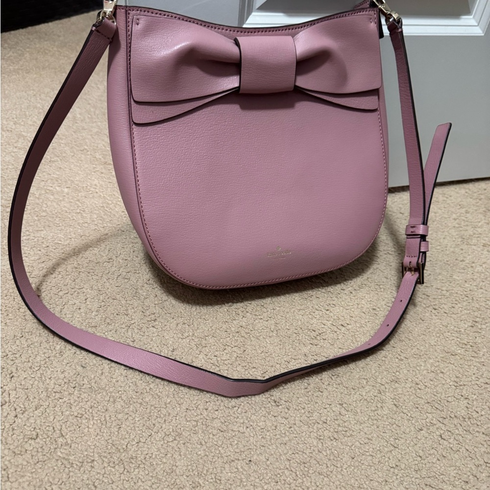 Kate Spade Mauve Crossbody Bag with Bow
